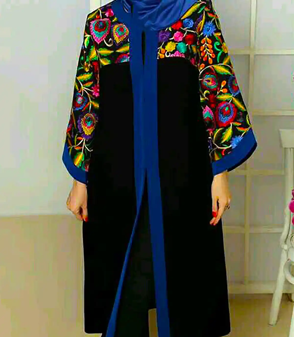 مانتو بلند مشکی شیک