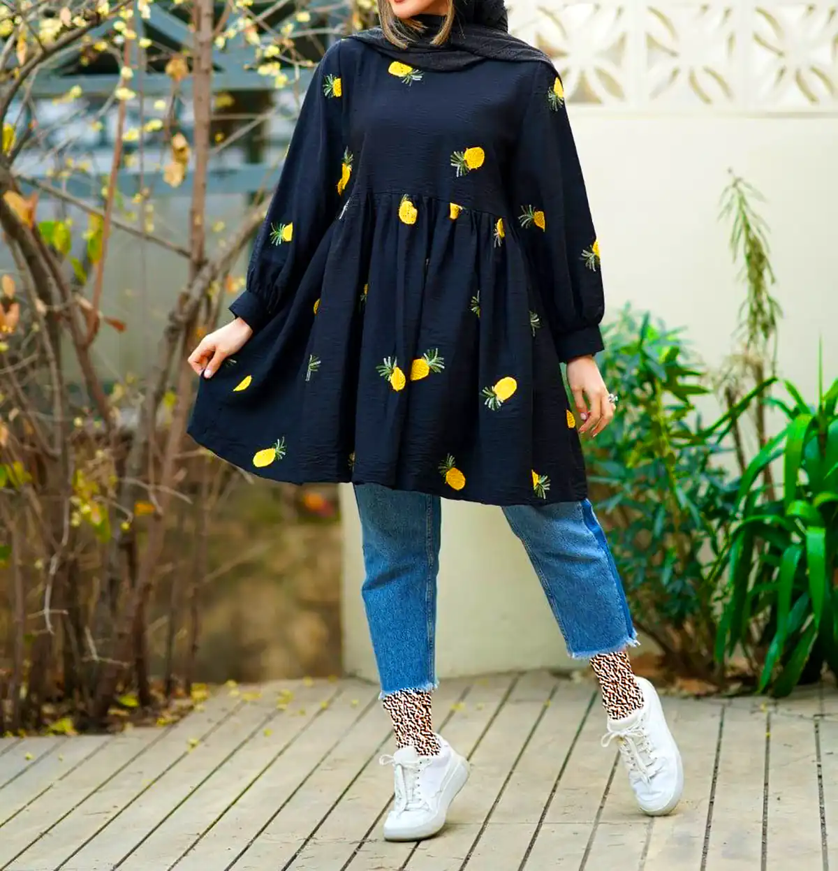 مانتو چین چینی جلو بسته