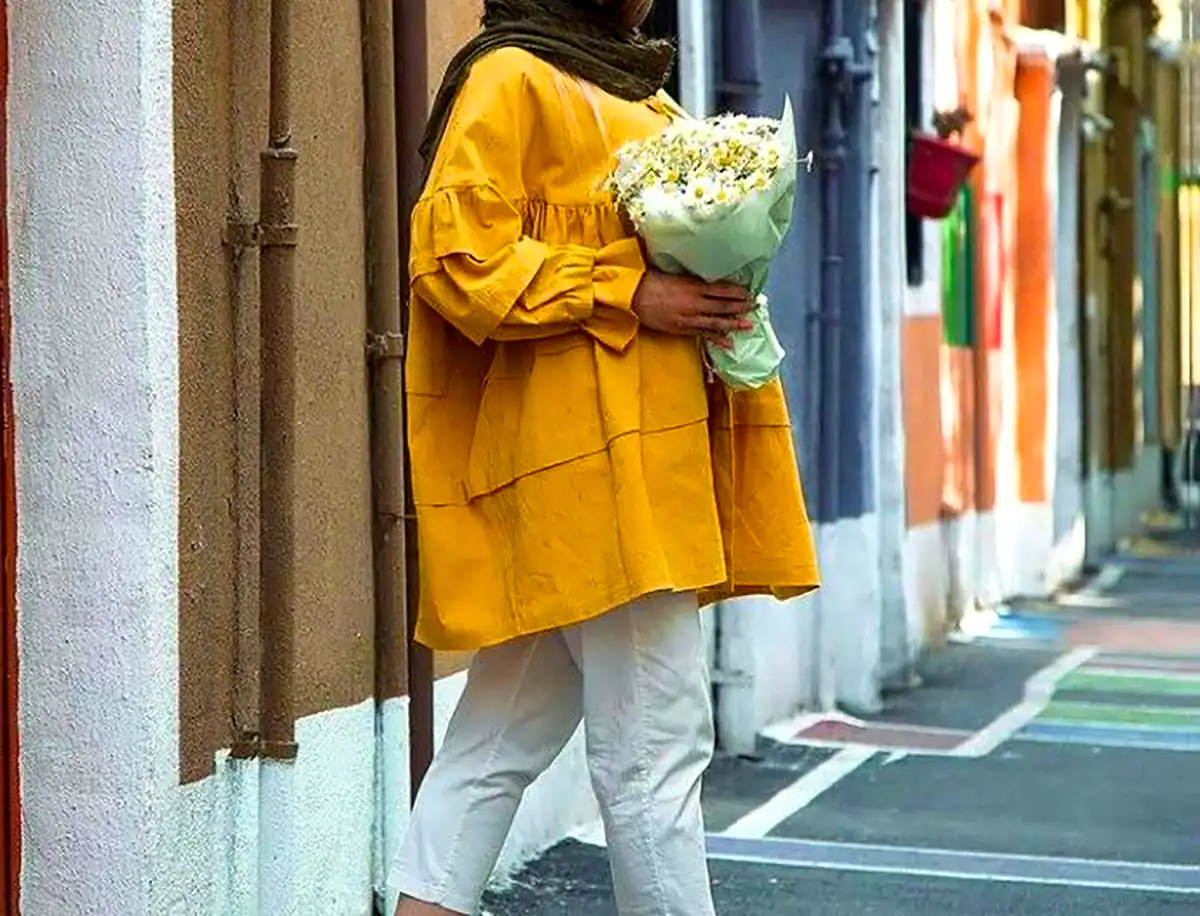 مانتو چین چینی جلو بسته