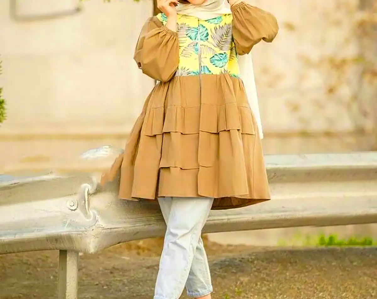 مانتو چین چینی جلو بسته