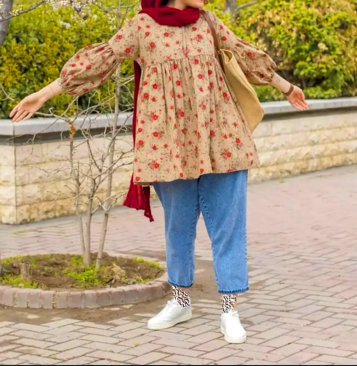 مانتو چین چینی جلو بسته