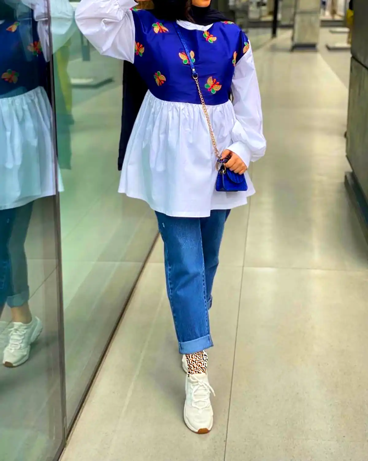 مانتو چین چینی جلو بسته