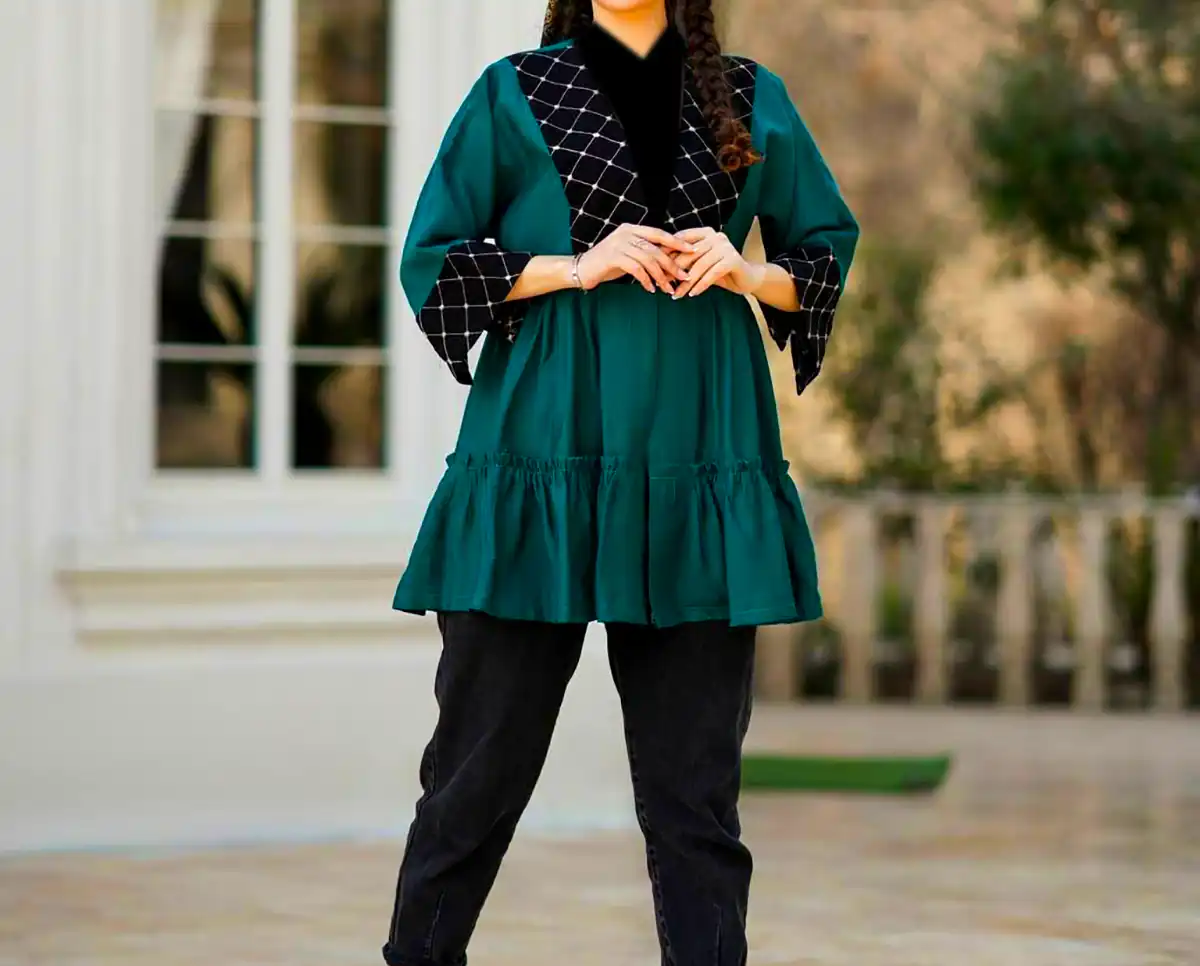 مانتو چین چینی جلو بسته