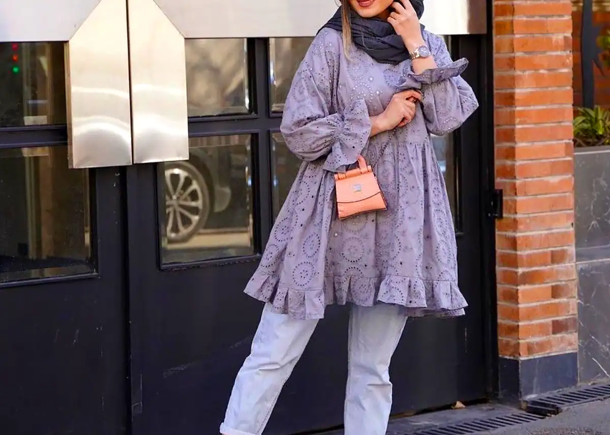 مانتو چین چینی جلو بسته