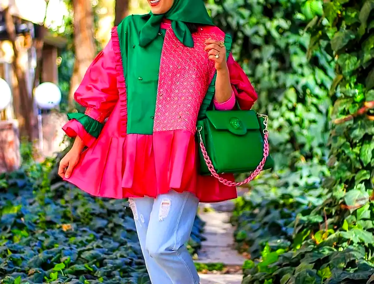 مانتو چین چینی جلو بسته