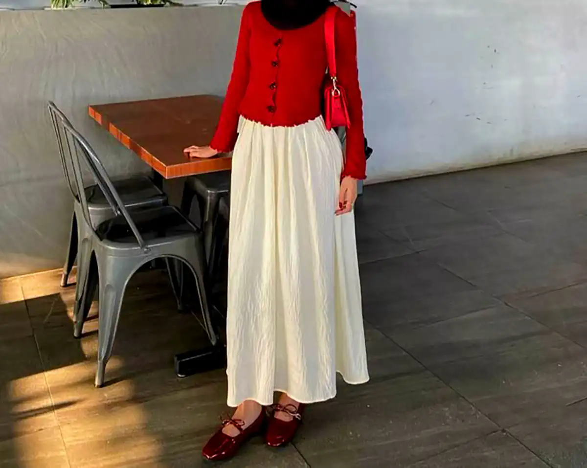 مانتو دامن شیک و رنگارنگ