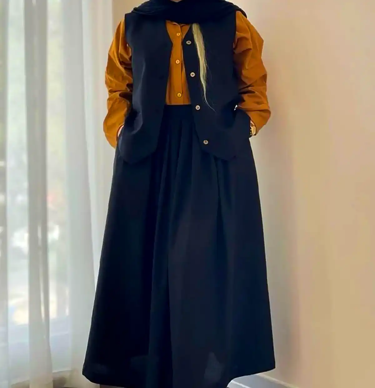 مانتو دامن شیک و رنگارنگ