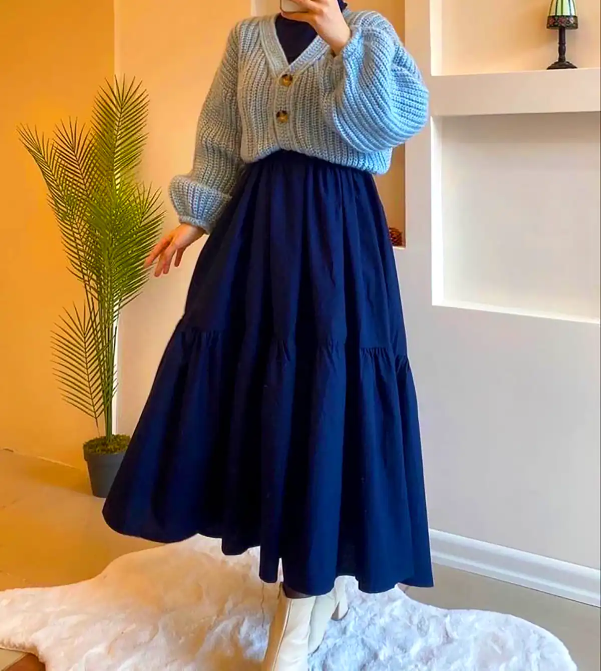 مانتو دامن شیک و رنگارنگ