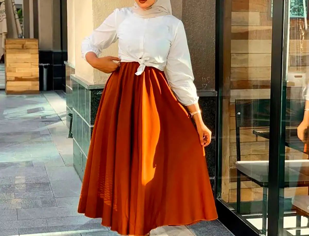 مانتو دامن شیک و رنگارنگ