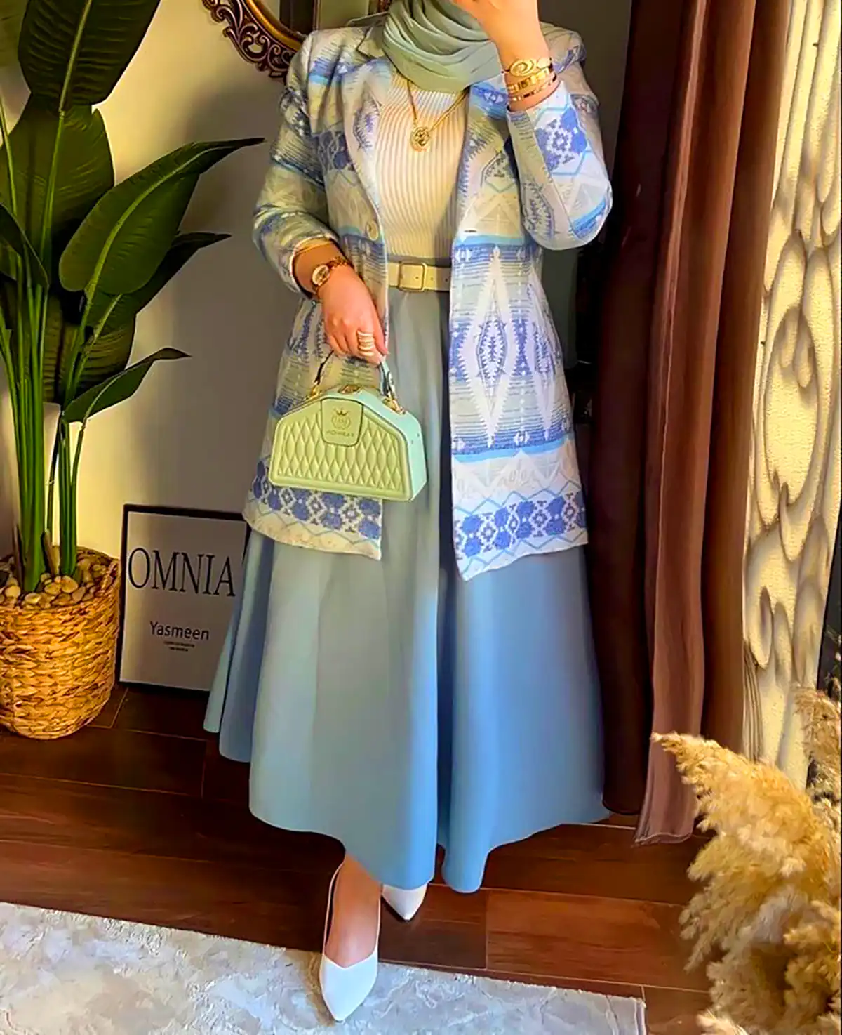 مانتو دامن شیک و رنگارنگ