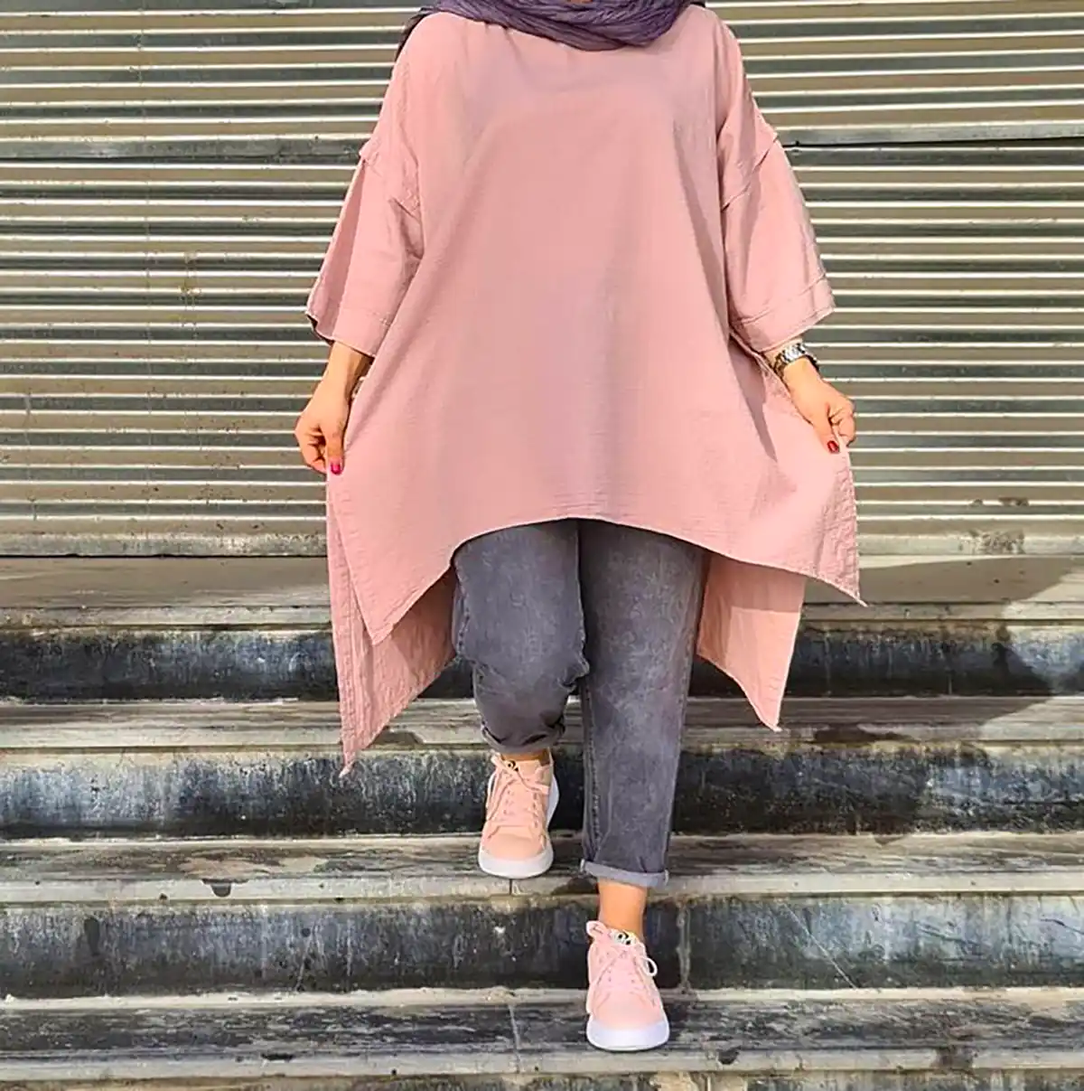 مانتو جلو بسته اسپرت بهاری