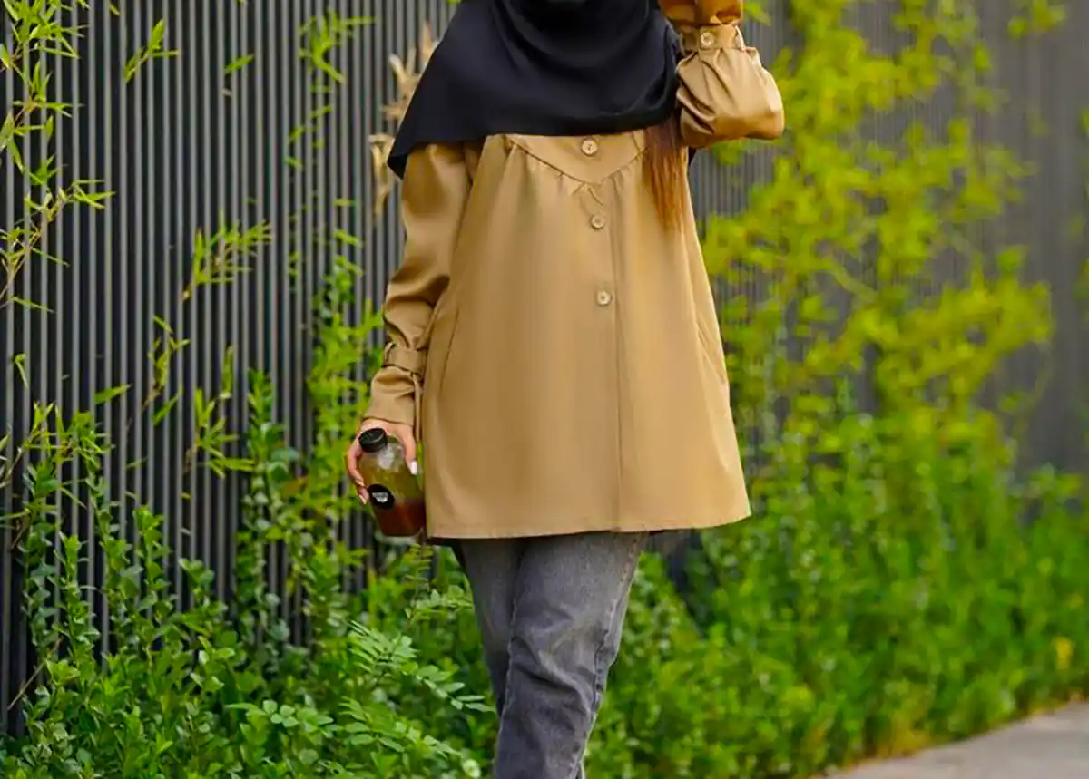 مانتو جلو بسته اسپرت بهاری