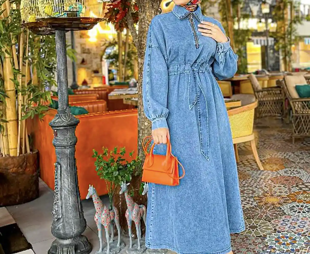 مانتو جین شیک زیبا