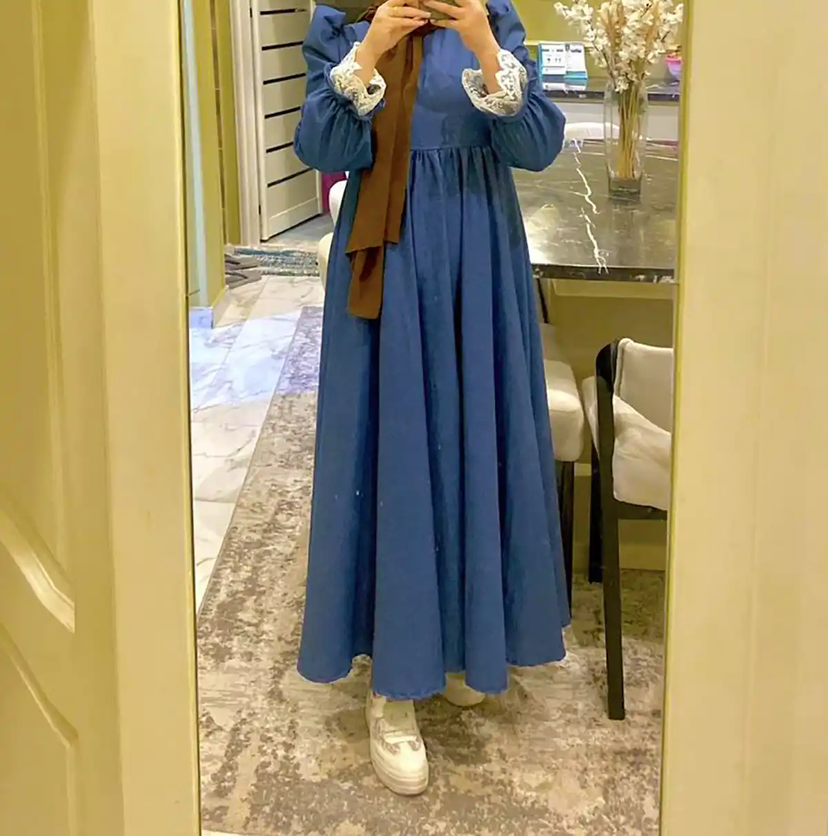 مانتو جین شیک زیبا