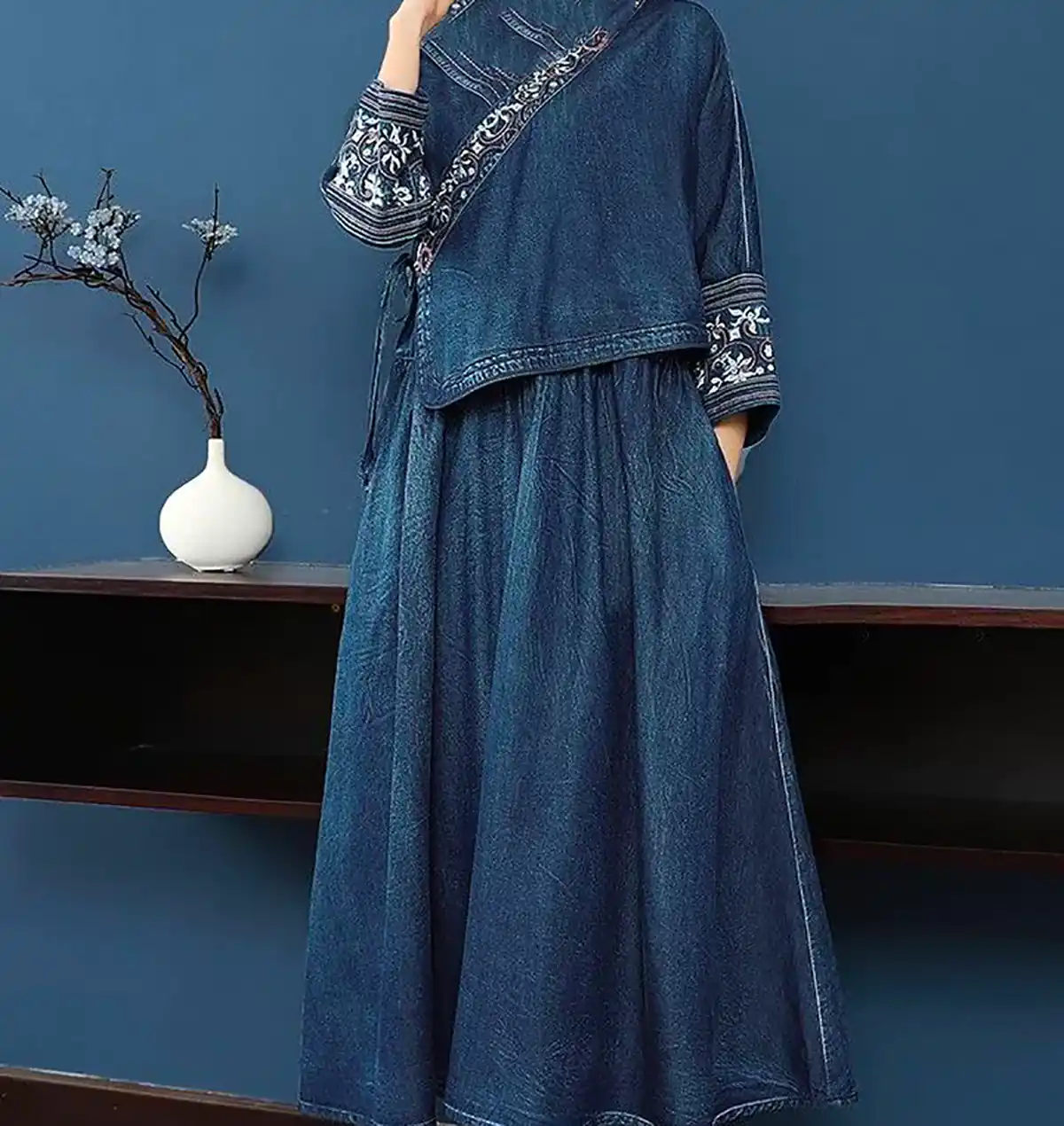 مانتو جین شیک زیبا