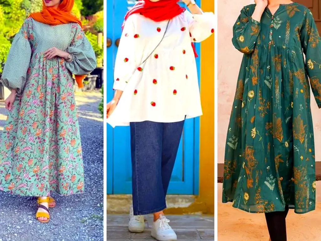 مانتو جلو بسته نخی