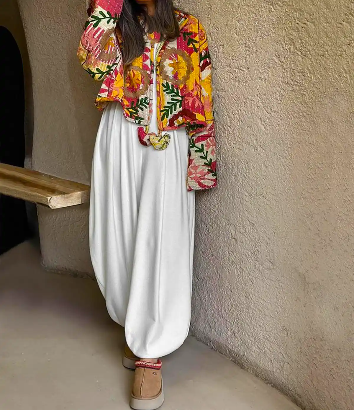 مانتو کوتاه سوزن دوزی زیبا