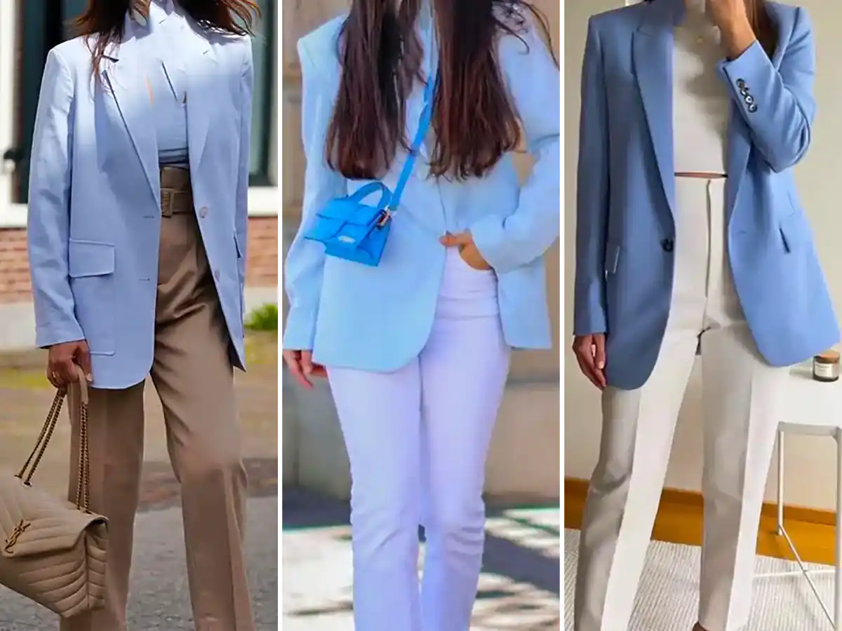 مانتو کتی آبی شیک ترند