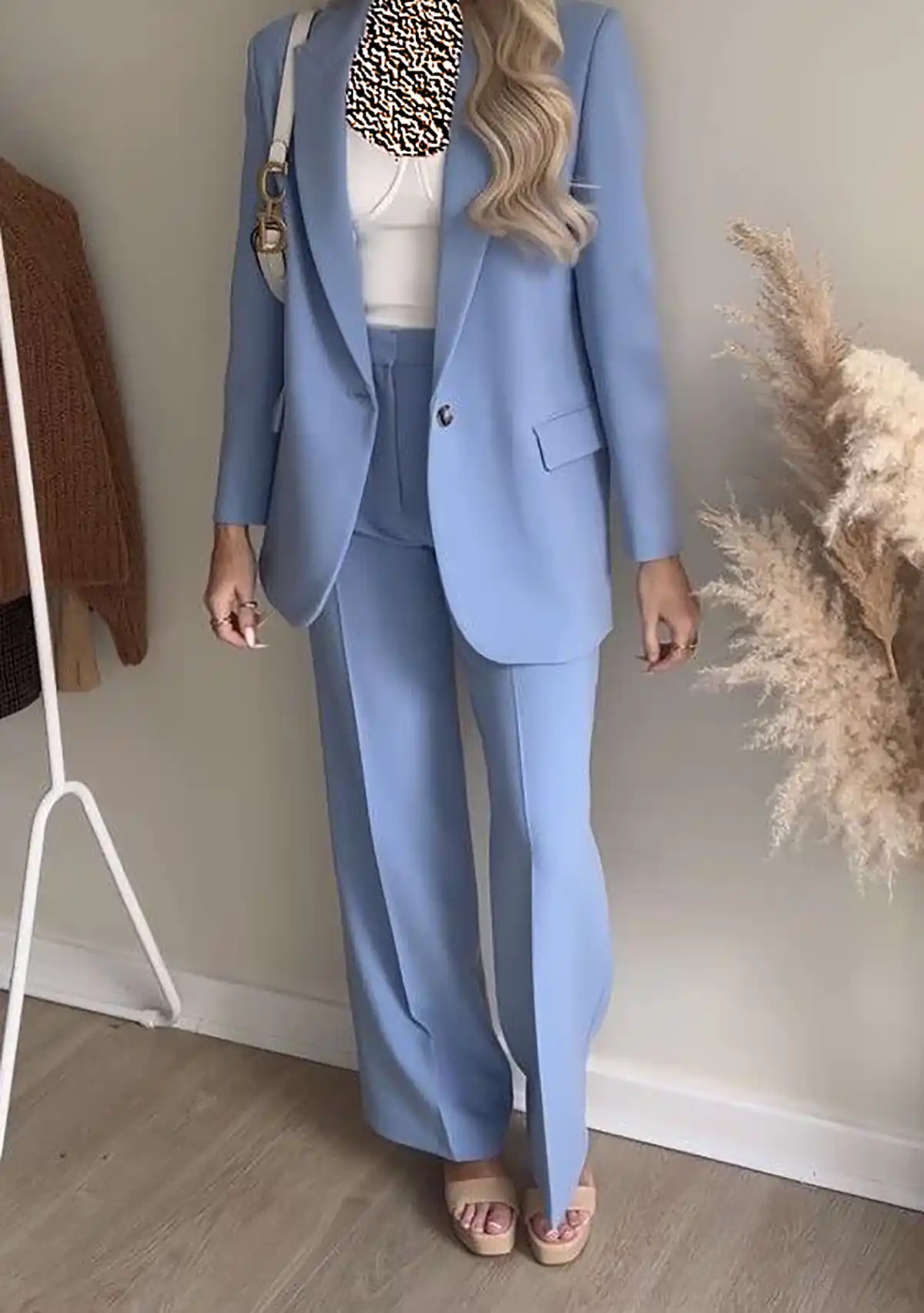 مانتو کتی آبی شیک ترند