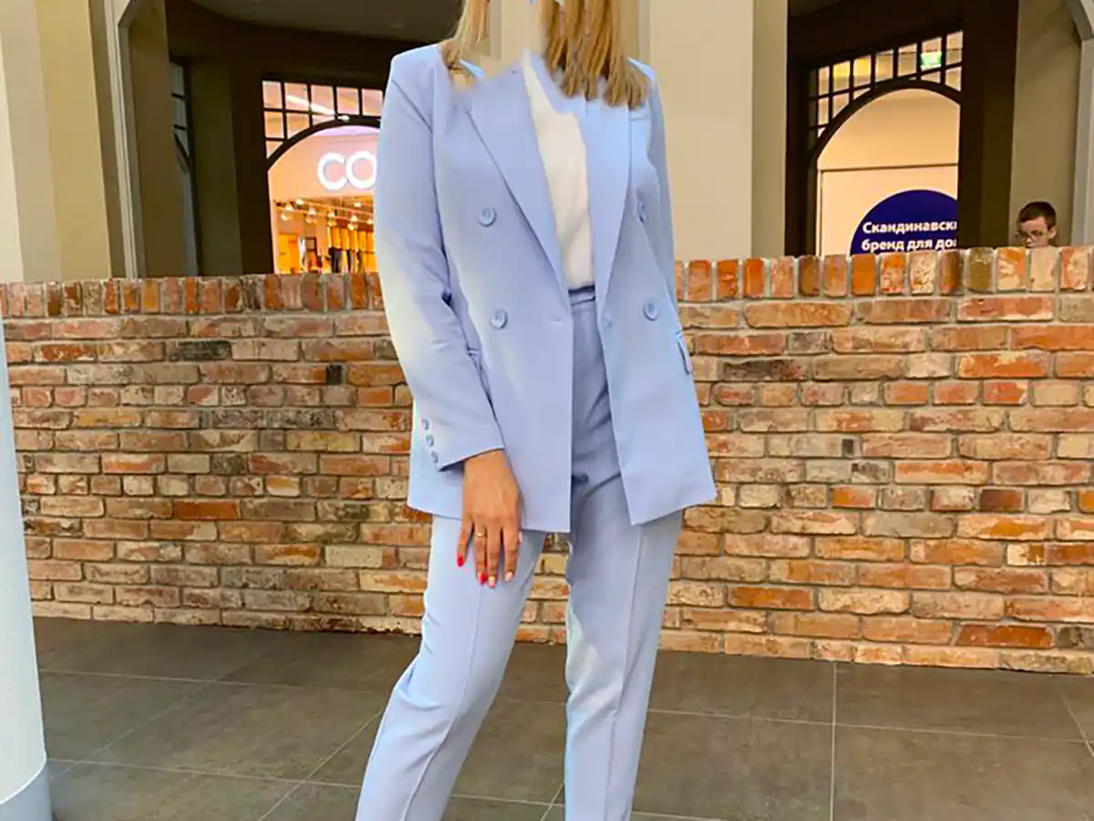 مانتو کتی آبی شیک ترند