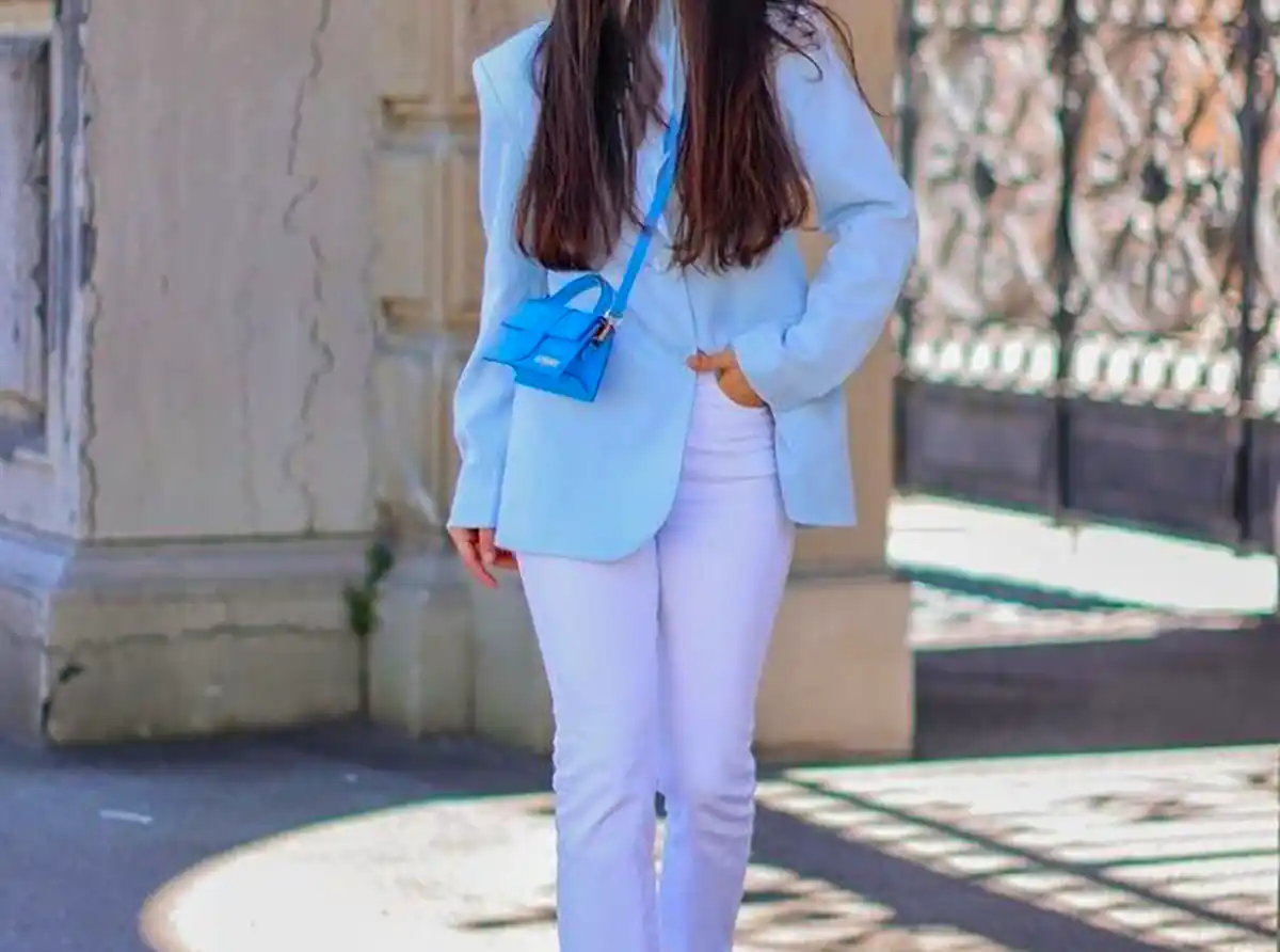 مانتو کتی آبی شیک ترند