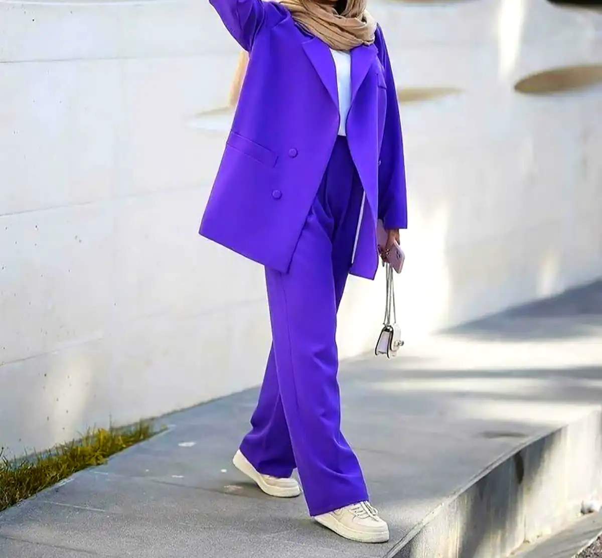 مانتو مد روز بنفش