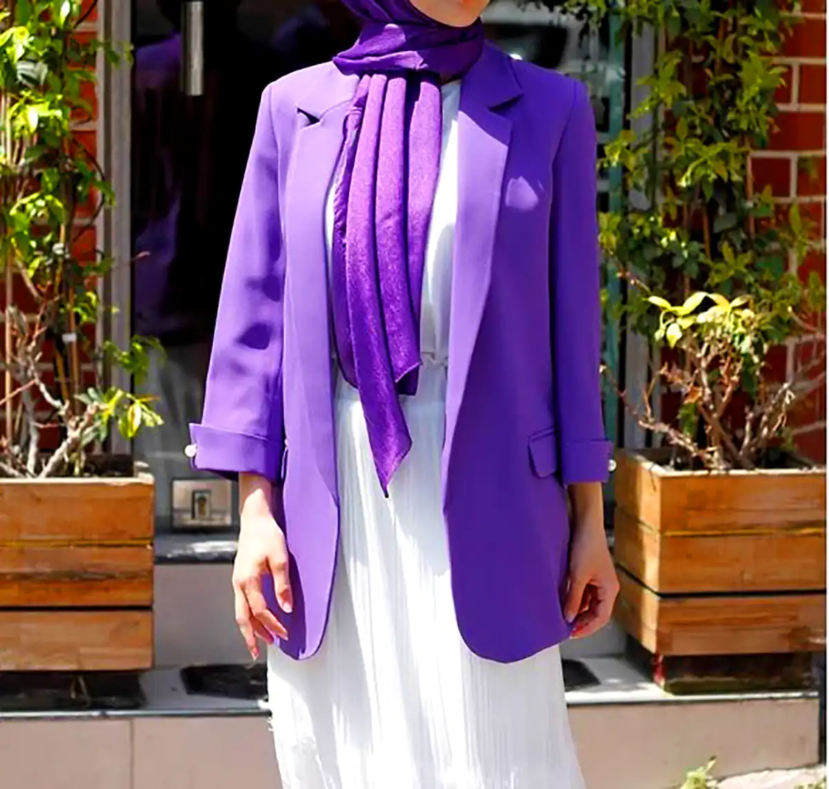 مانتو مد روز بنفش