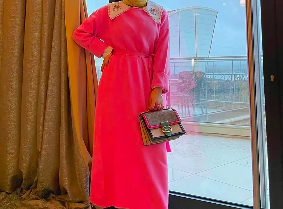 مانتو پیراهنی رنگی جلو بسته