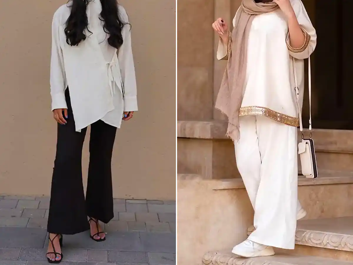 مانتو سفید جدید ترند 