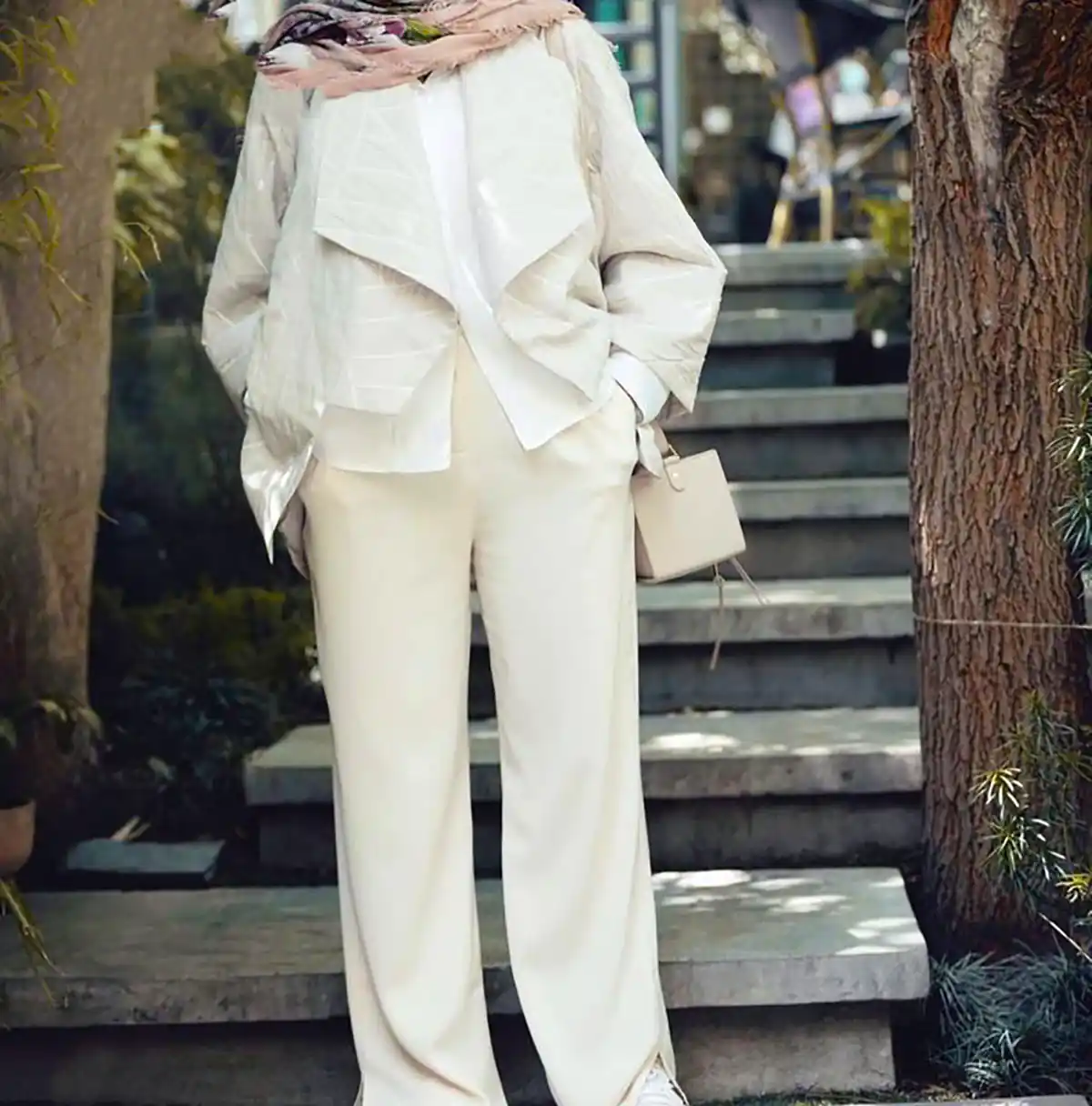 مانتو سفید جدید ترند 