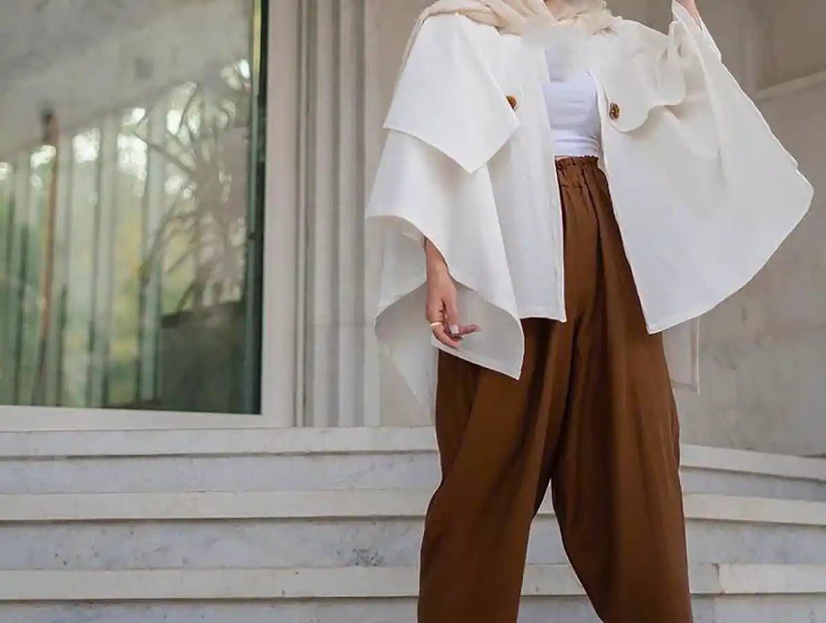 مانتو سفید جدید ترند 