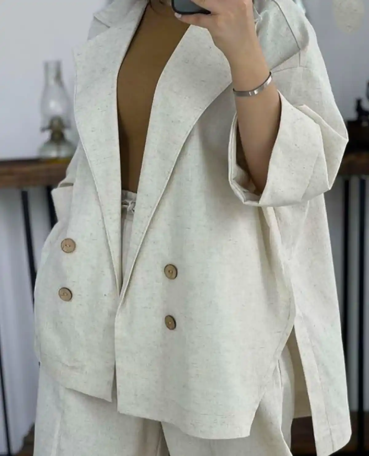 مانتو سفید جدید ترند 