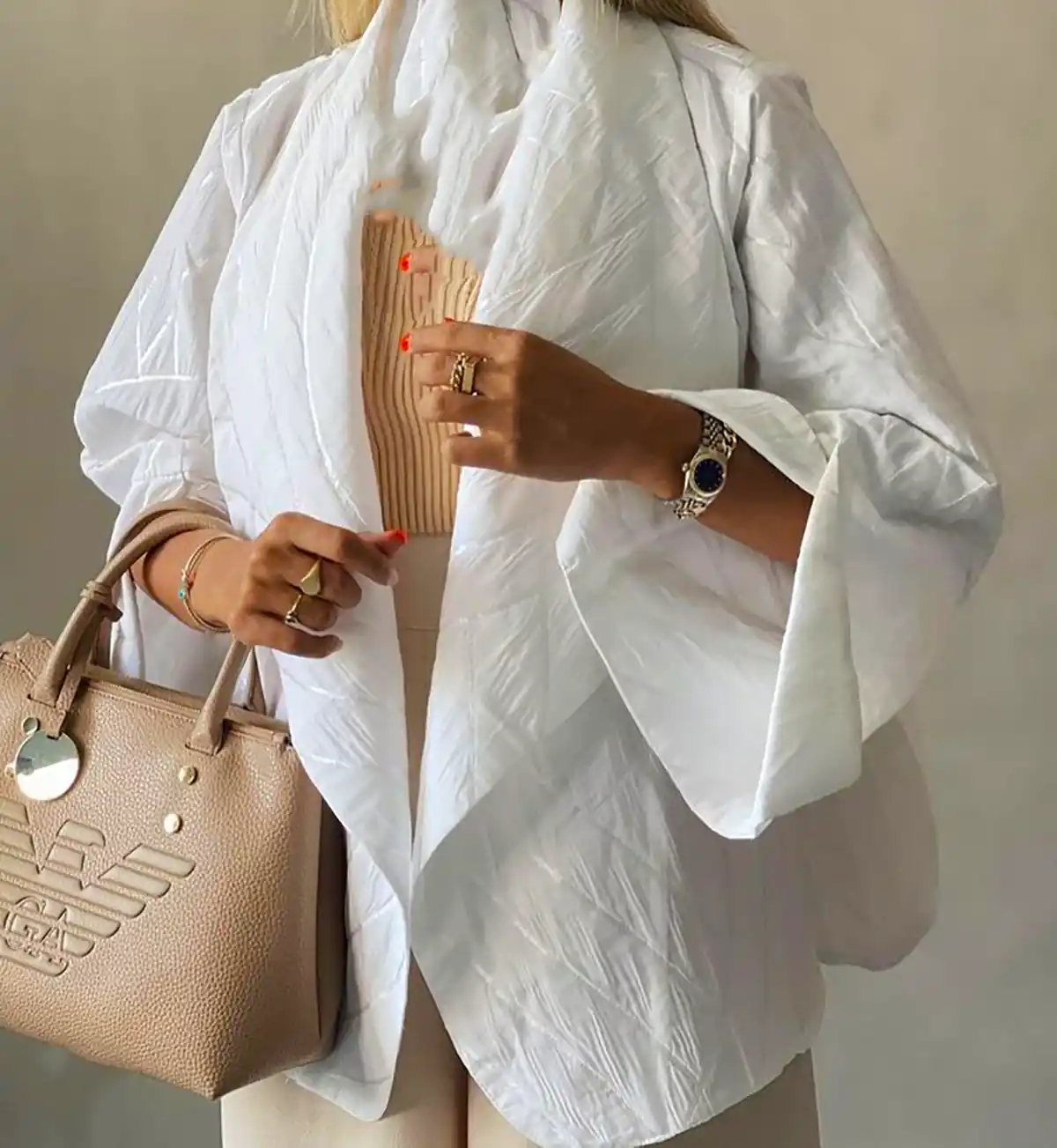 مانتو سفید جدید ترند 