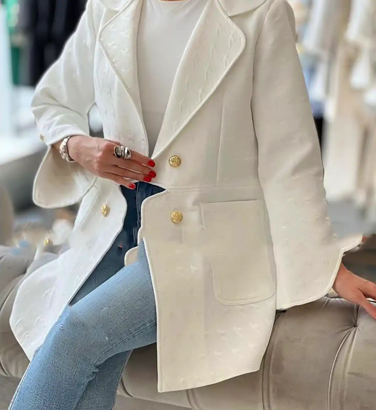 مانتو سفید جدید ترند 