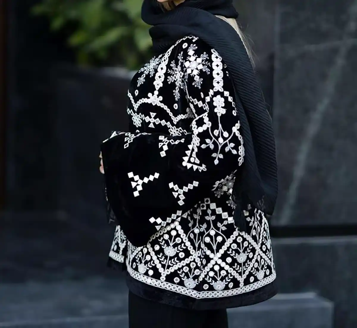 مانتو سوزی دوزی شده شیک