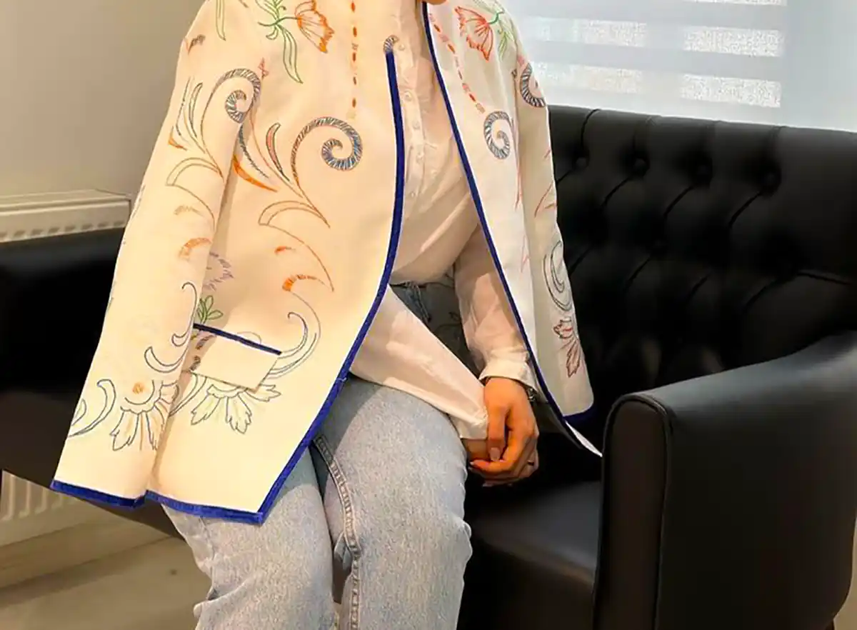 مانتو سوزی دوزی شده شیک