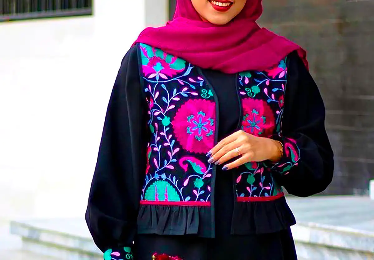 مانتو سوزن دوزی بهاره