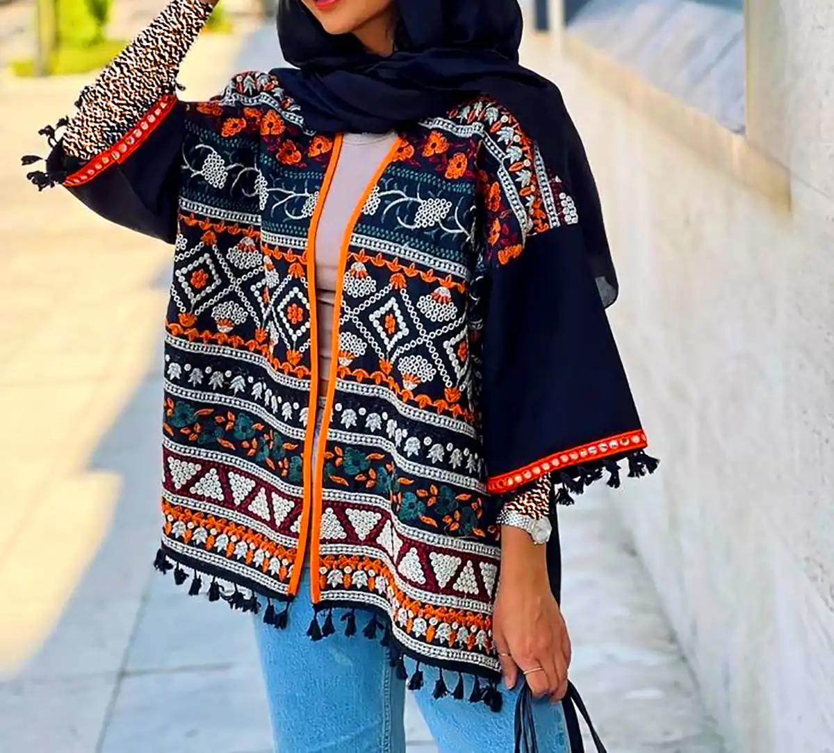 مانتو سوزن دوزی بهاره