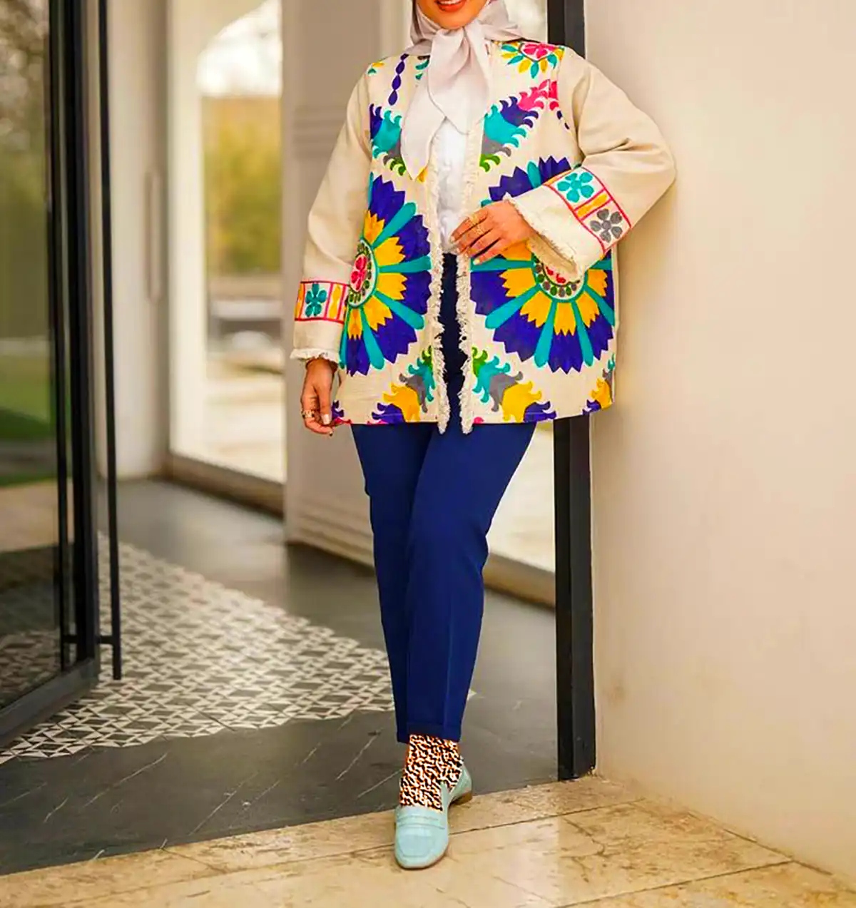 مانتو سوزن دوزی بهاره