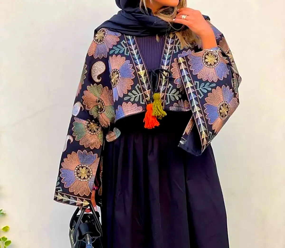 مانتو سوزن دوزی بهاره