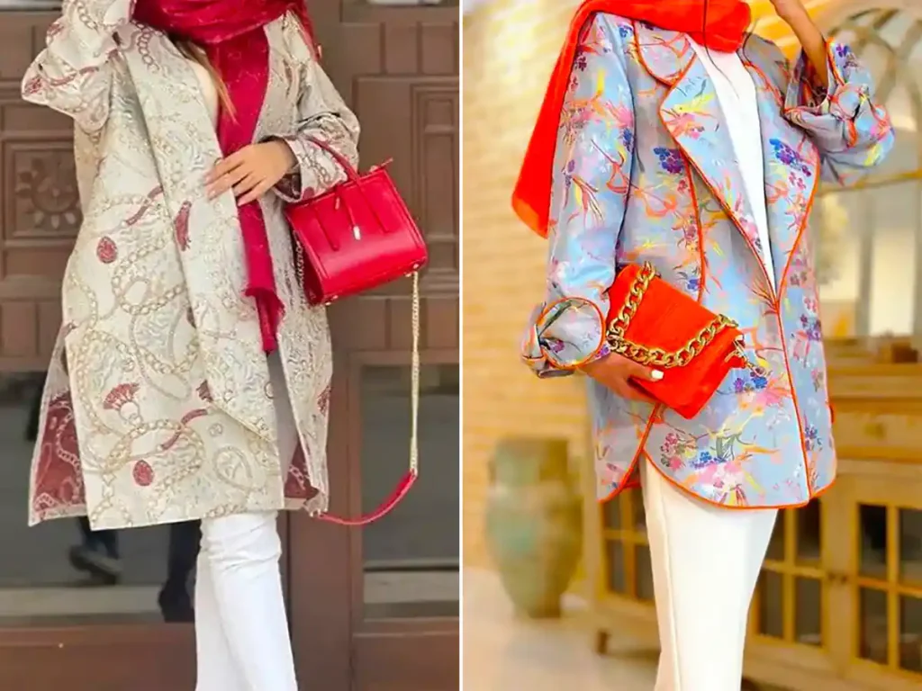 مانتو طرح دار شیک