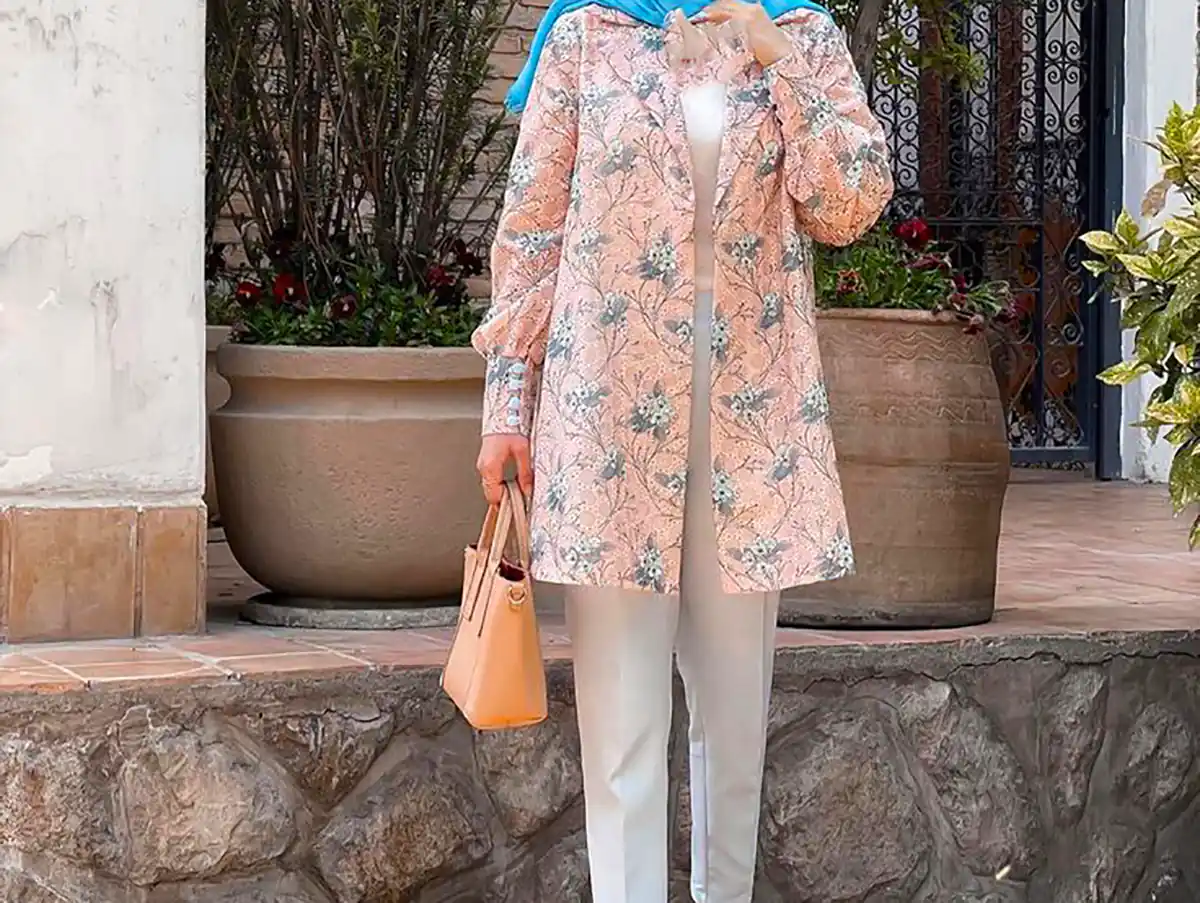 مانتو طرح دار شیک