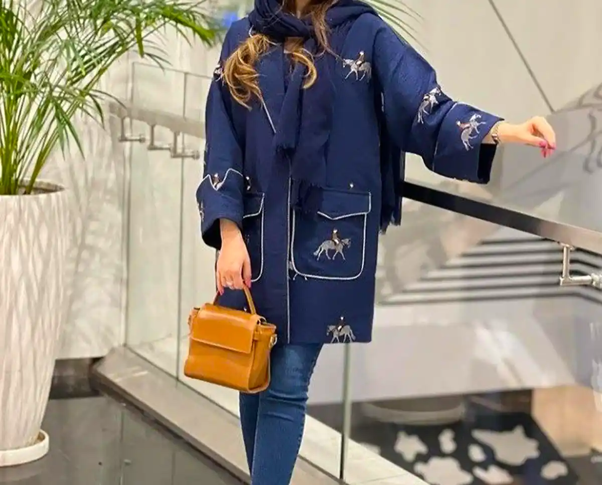 مانتو طرح دار شیک