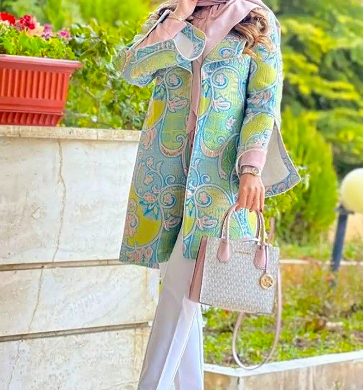 مانتو طرح دار شیک