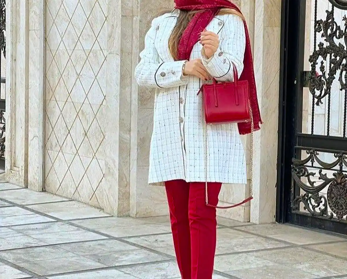 مانتو طرح دار شیک