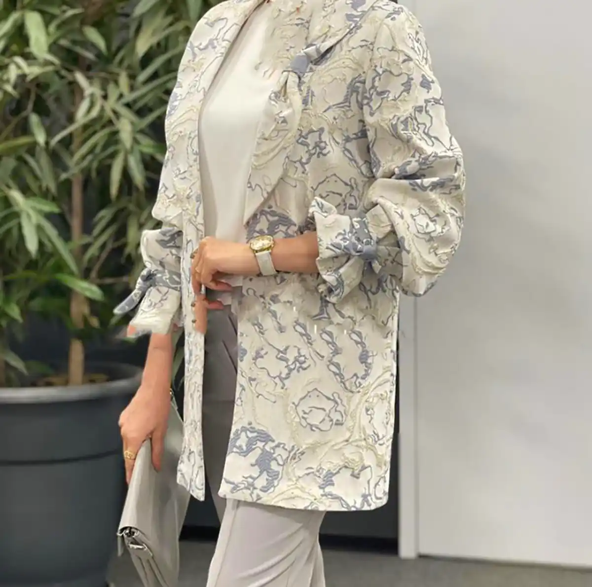 مانتو طرح دار شیک