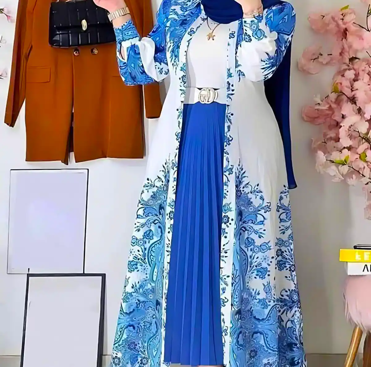 مانتو طرح دار زیبا باکلاس