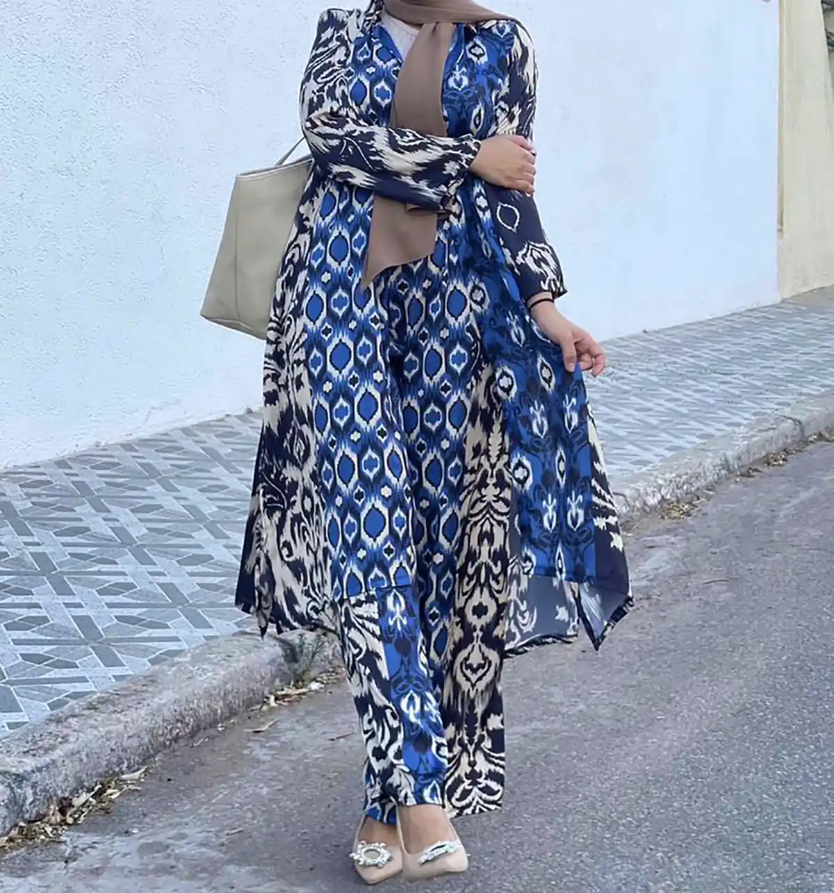 مانتو طرح دار زیبا باکلاس