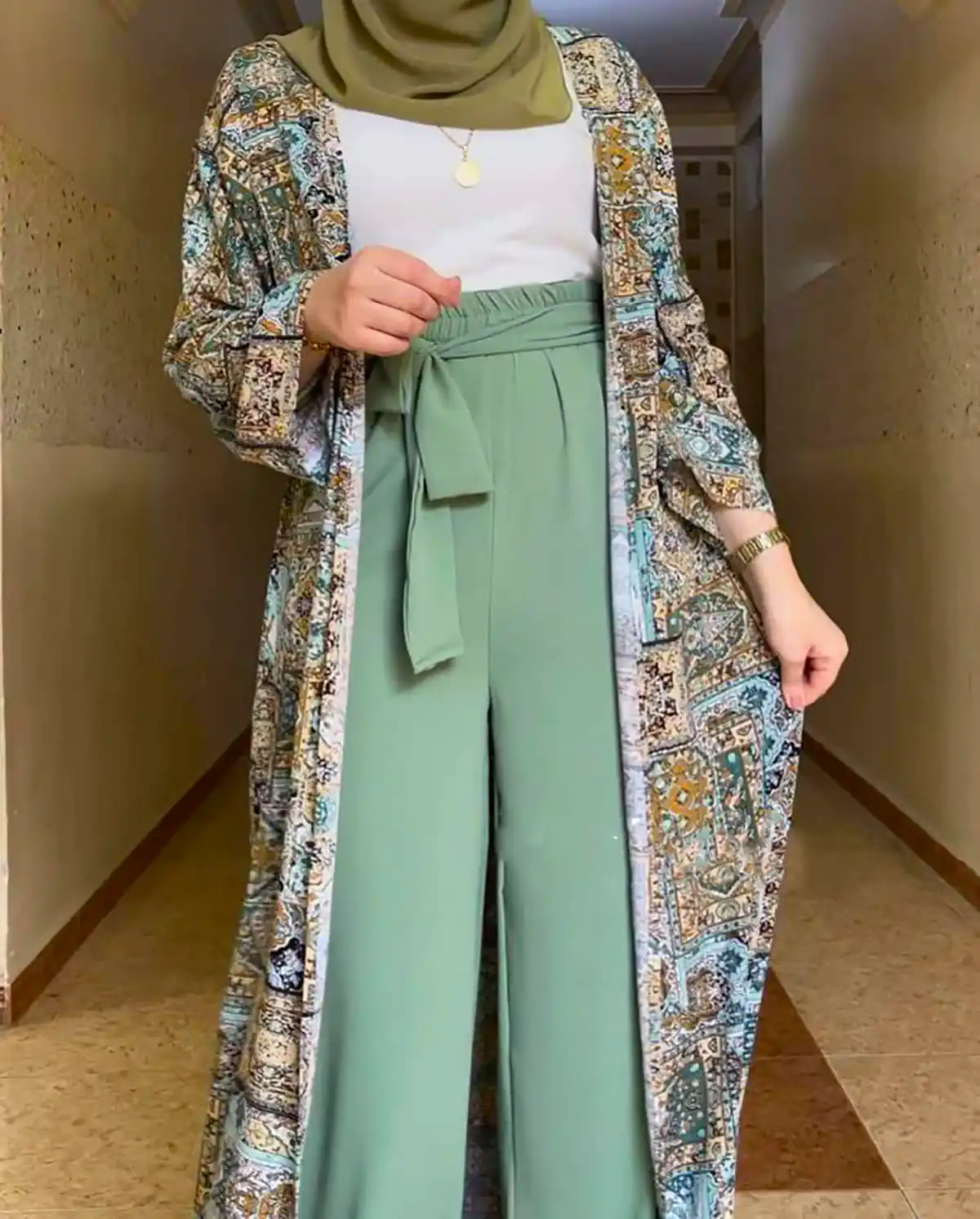 مانتو طرح دار زیبا باکلاس