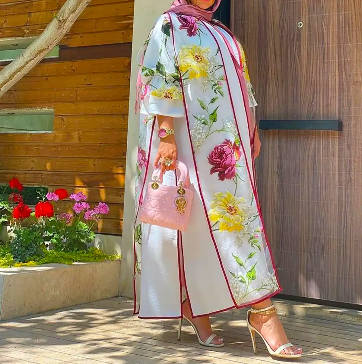 مانتو طرح دار زیبا باکلاس